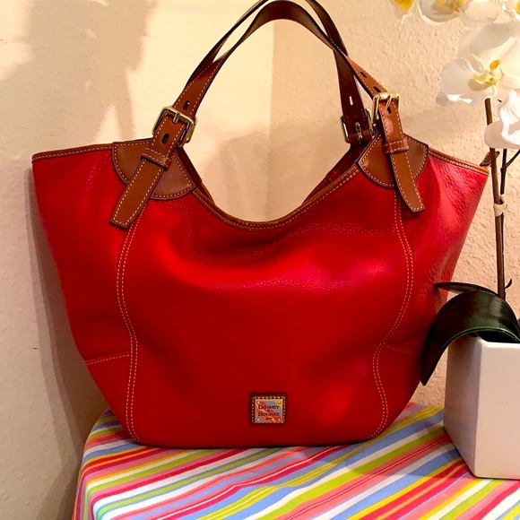 Dooney & Bourke Handbags - Dooney & Bourke Valerie Red leather